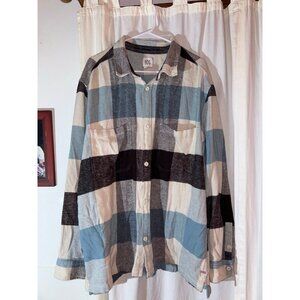 Urban Outfitters BDG blue and brown flannel size large
